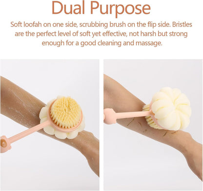 2 in 1 Loofah - Brush with Long Handle | 🔥BUY 1 GET 1 FREE🔥